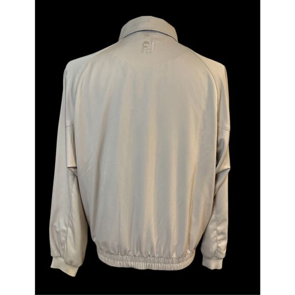 Footjoy Men’s Tan Full Zip Golf Jacket Size Medium Windbreaker - Picture 6 of 10